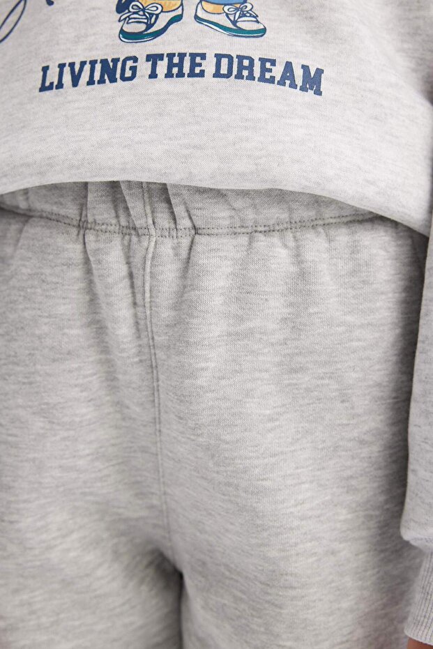 Kız Çocuk Basic Düz Jogger Eşofman Altı D7009A824WN - 5