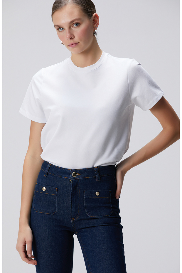 Beyaz T-shirt - 1