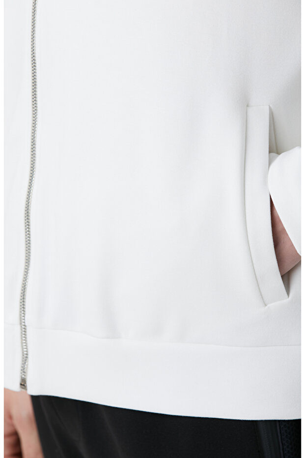 Kırık Beyaz Bej Sweatshirt - 8