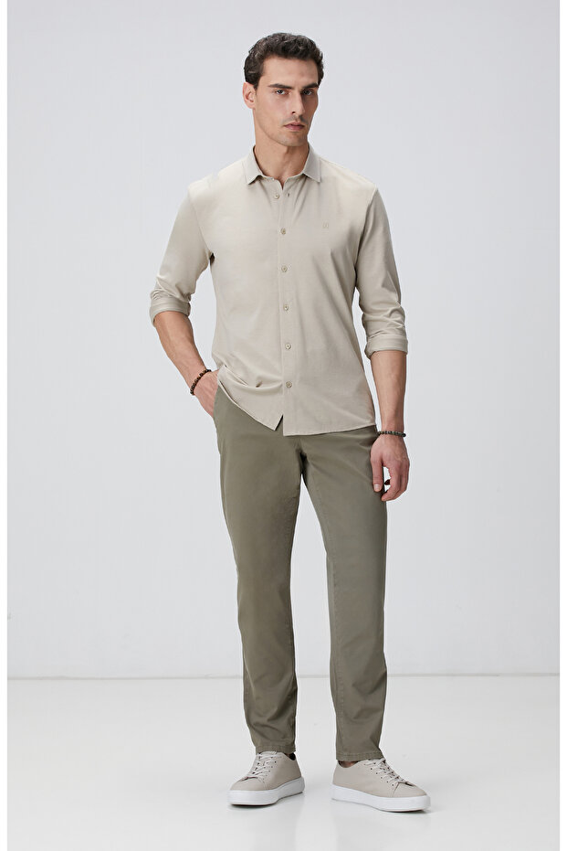 Haki Chino Pantolon - 1
