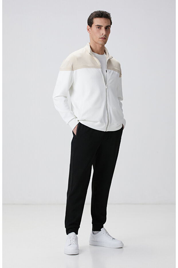 Kırık Beyaz Bej Sweatshirt - 3