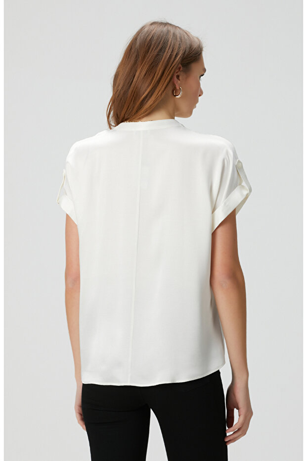 Kırık Beyaz Bluz - 5