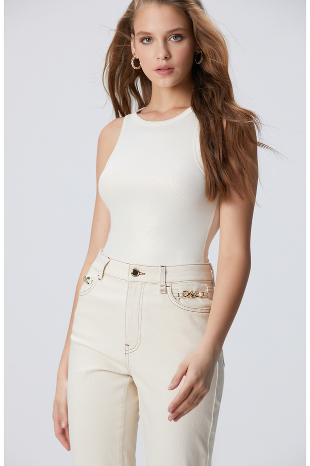 Kırık Beyaz Bluz - 4