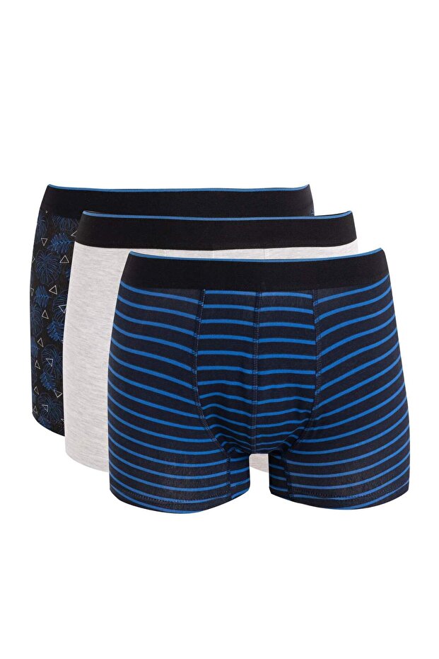 Regular Fit Baskılı 3'lü Boxer C9566AX24WN - 1