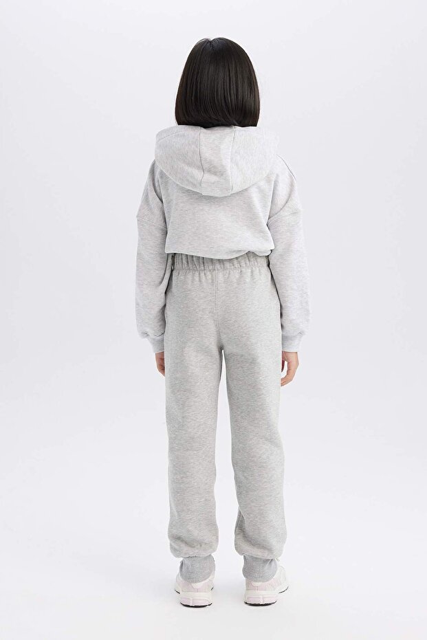 Kız Çocuk Basic Düz Jogger Eşofman Altı D7009A824WN - 6