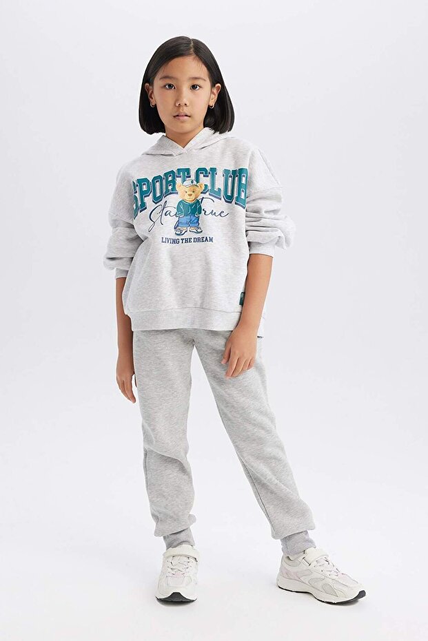 Kız Çocuk Basic Düz Jogger Eşofman Altı D7009A824WN - 3