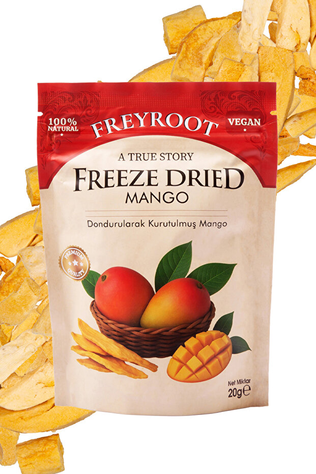 Dondurularak Kurutulmuş Mango – Freeze Dried Sağlıklı Çıtır Mango – Katkısız Meyve Kurusu - 1