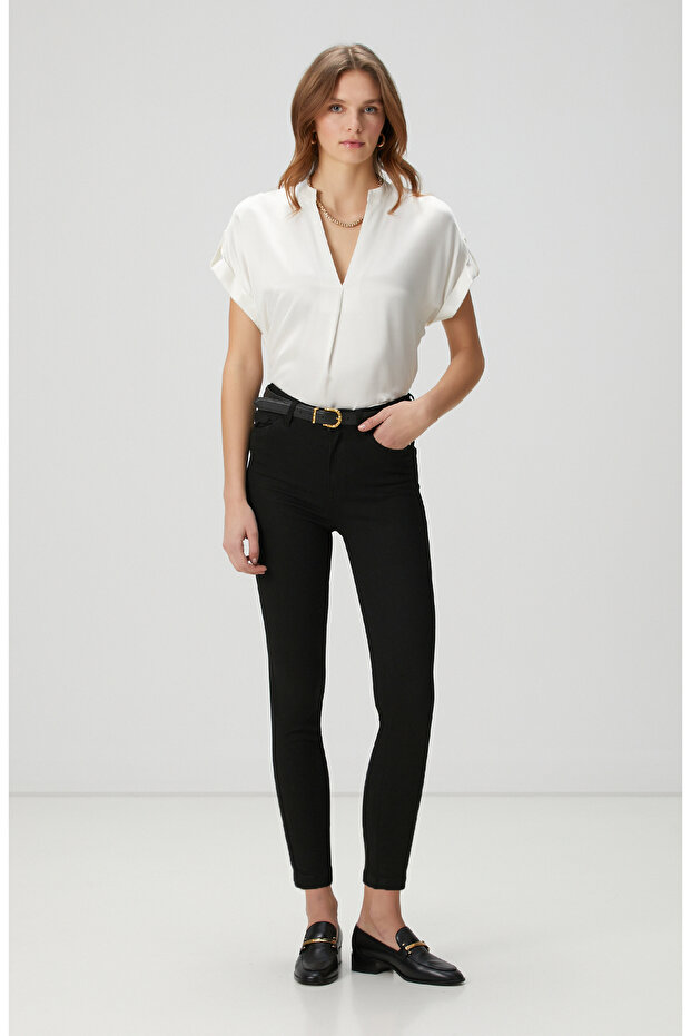 Kırık Beyaz Bluz - 3