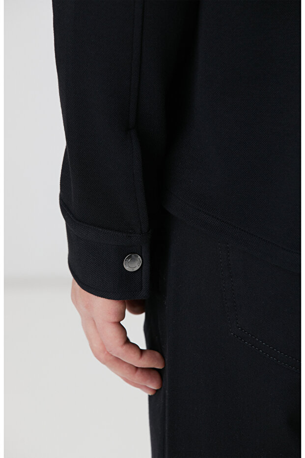 Siyah Dış Gömlek - 7