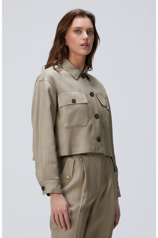 Açık Haki Ceket - 4
