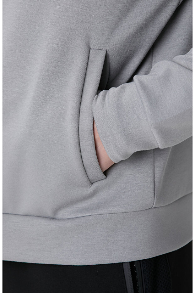 Siyah Gri Sweatshirt - 8