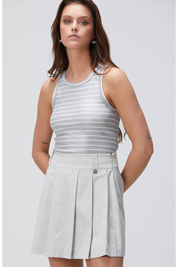 Gri Çizgili Atlet - 4