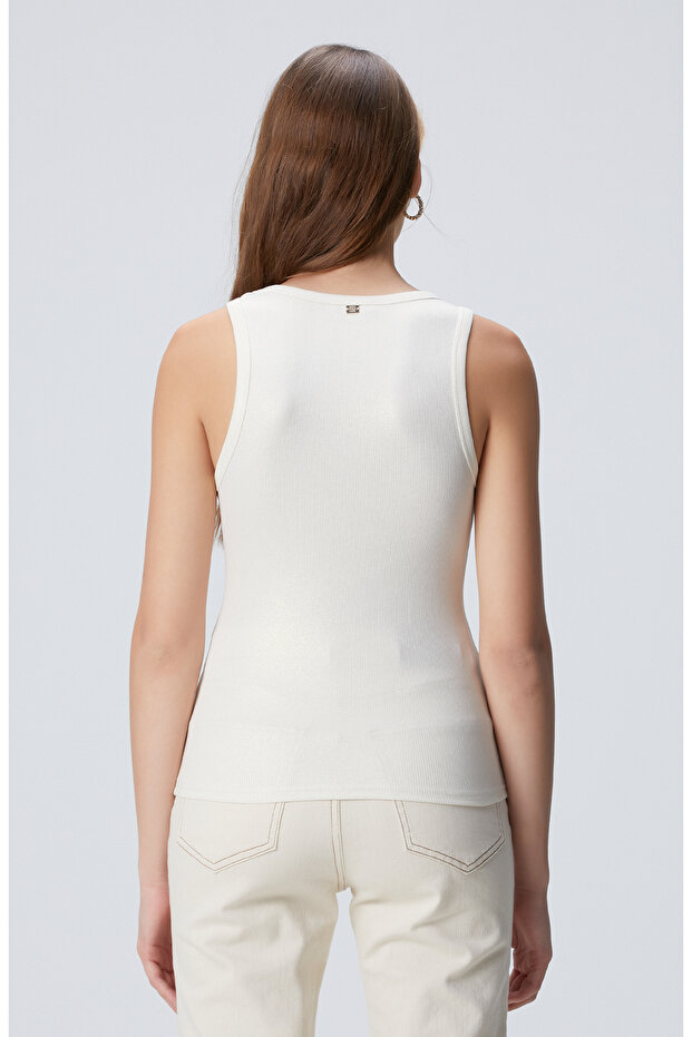 Kırık Beyaz Bluz - 5