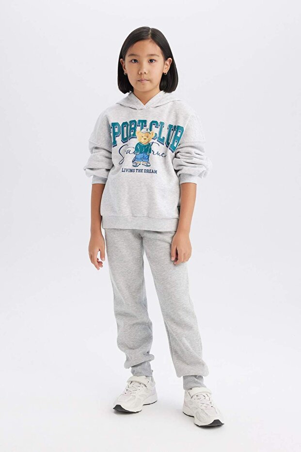 Kız Çocuk Basic Düz Jogger Eşofman Altı D7009A824WN - 1