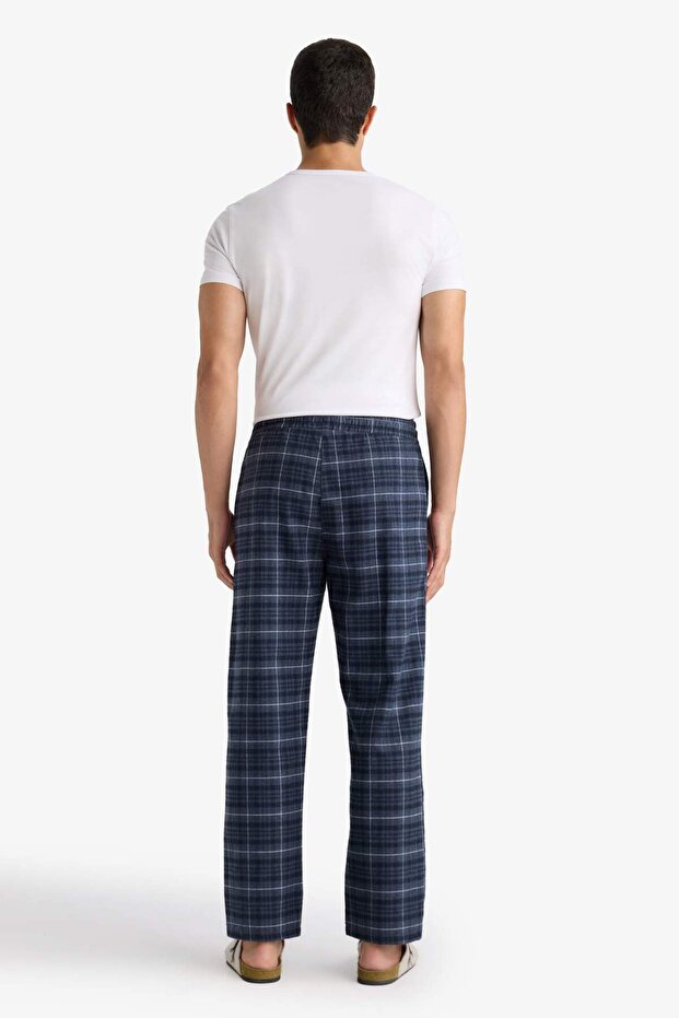 Regular Fit Kareli Cepli Uzun Boy Pijama Altı C6118AX24WN - 6