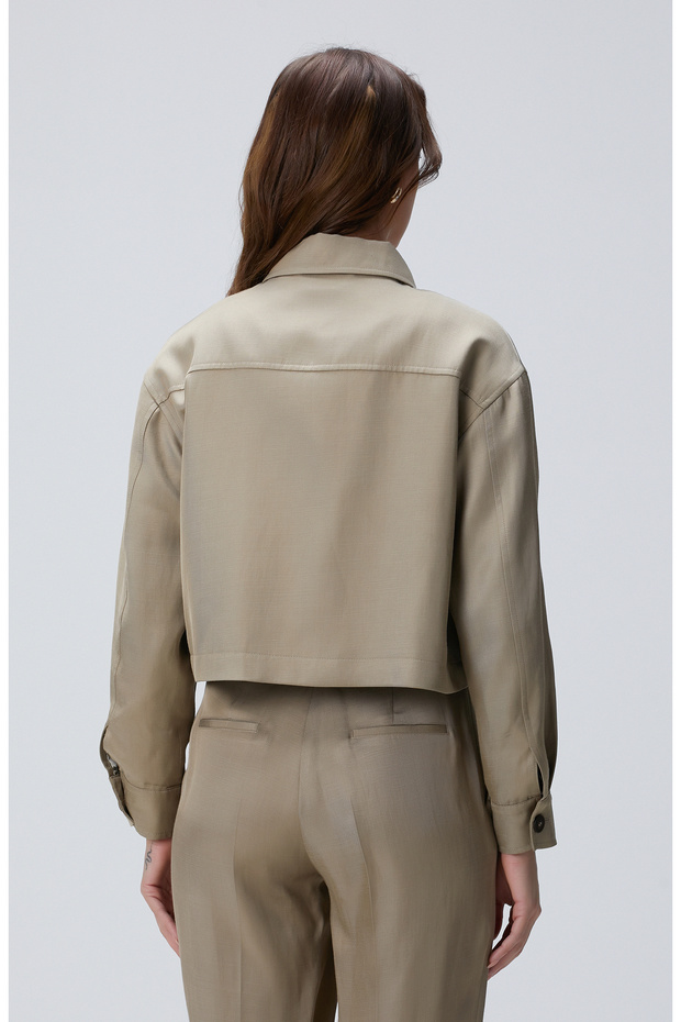 Açık Haki Ceket - 5