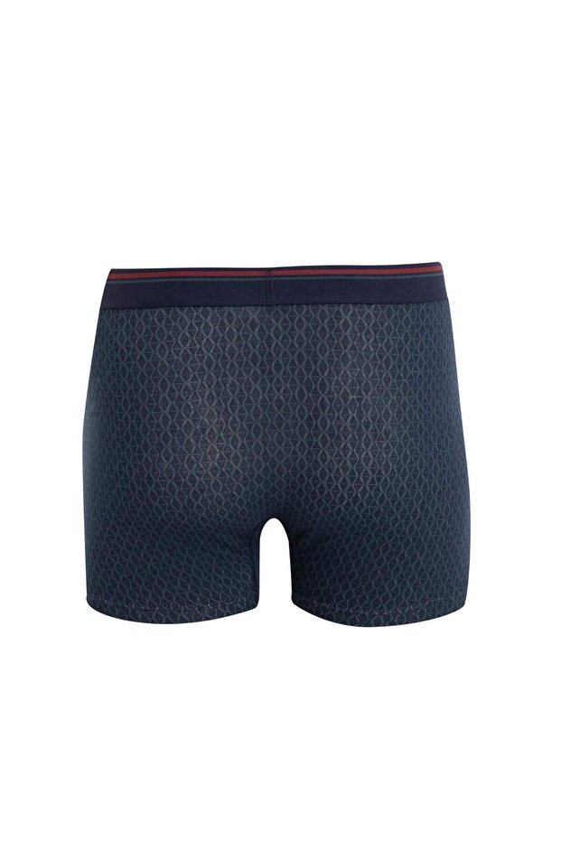 Regular Fit Kareli 3'lü Boxer C9561AX24WN - 3