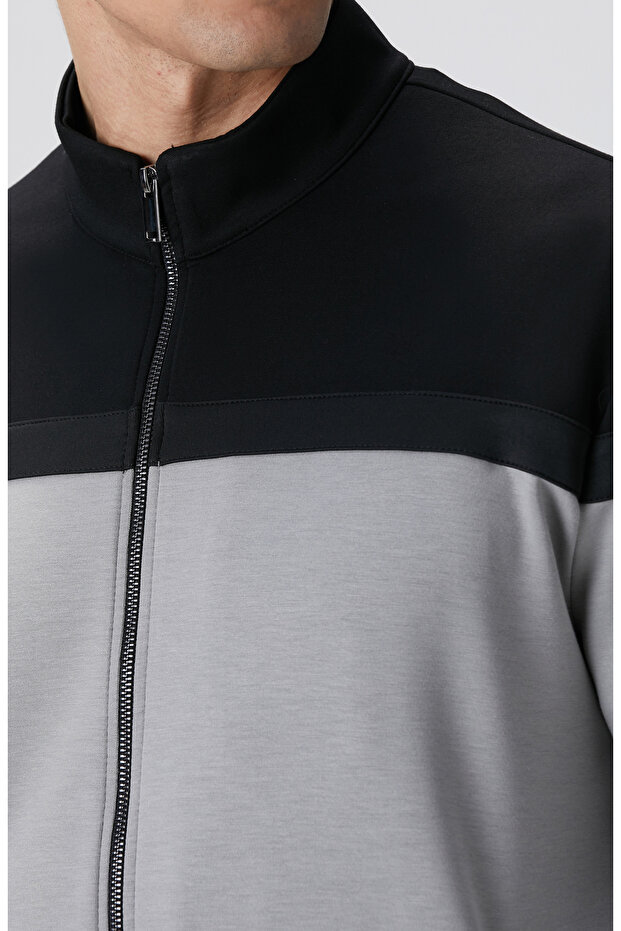 Siyah Gri Sweatshirt - 6