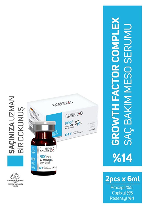 Pro+ Pure 14% Procapixyl Growth Factor Mezo Serum 6 مل × 2 قطعة