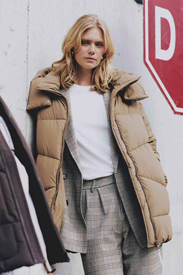 Relax Fit Kapüşonlu Parka - 1