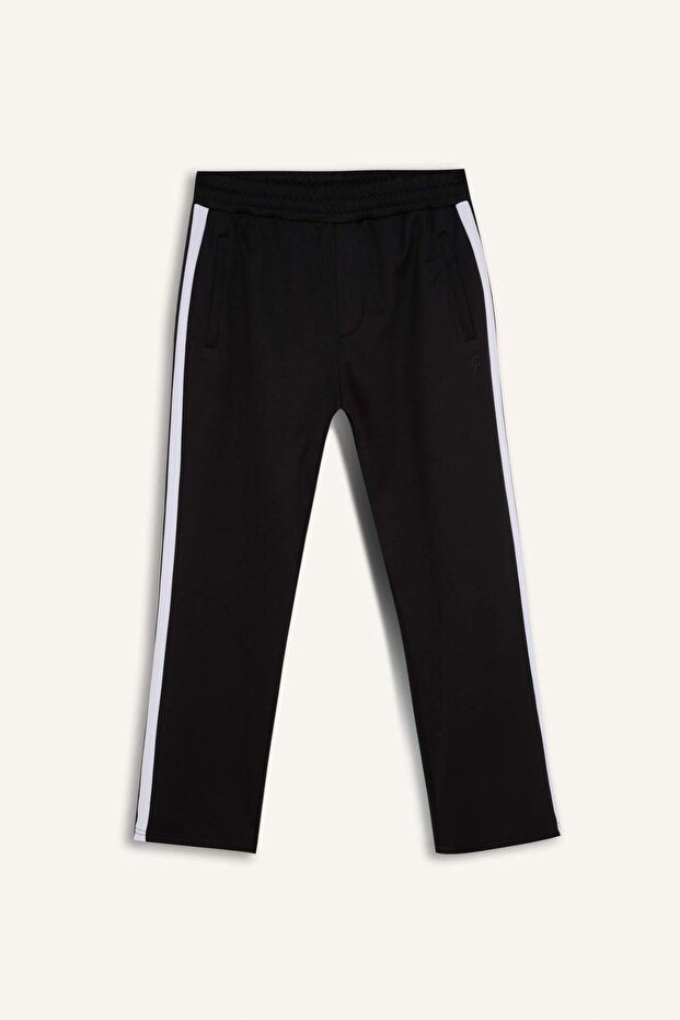 DeFactoFit Sporcu Jogger Eşofman Altı Standart Fit Standart Paça Skuba Dalgıç Kumaş Beli Lastikli Dü - 8