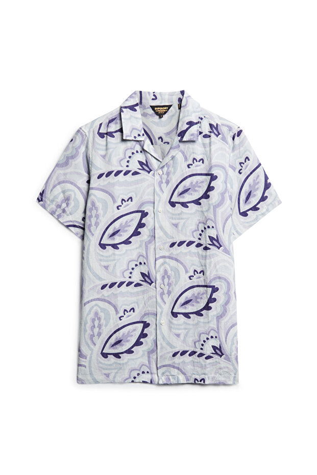 Normal Çok Renkli Desenli Erkek Gömlek M4010810A2EP_OPEN COLLAR PRINT LINE - 6