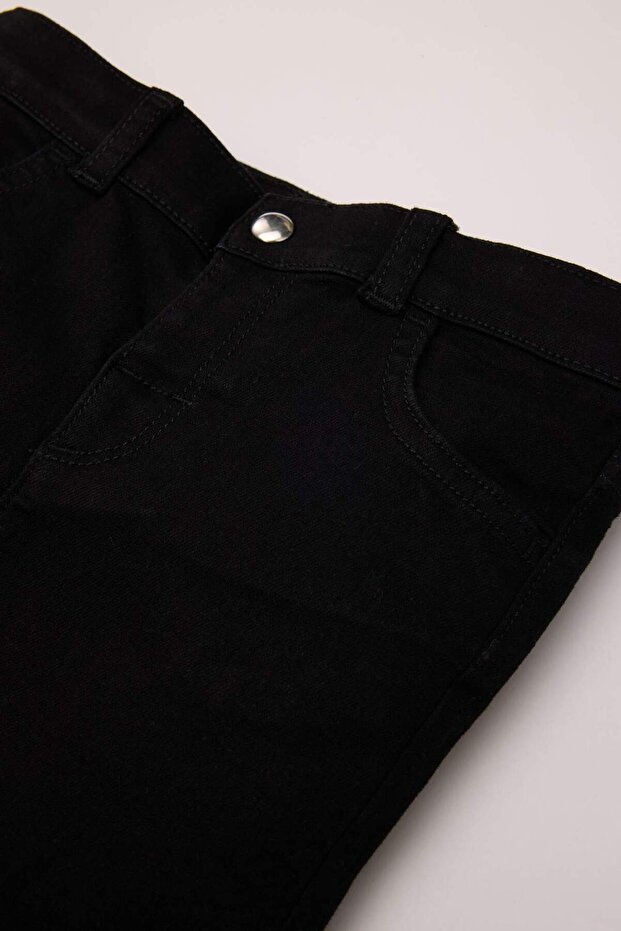 Kız Bebek İspanyol Paça Jean Pantolon D1829A524AU - 2