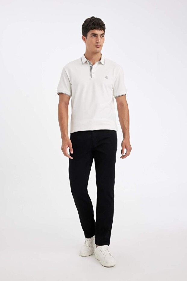 Regular Fit Normal Kesim Pantolon Düz Paça Cepli Basic Düz D1049AX24WN - 2