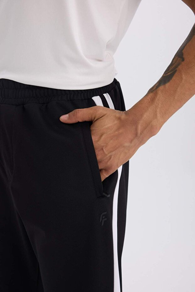 DeFactoFit Sporcu Jogger Eşofman Altı Standart Fit Standart Paça Skuba Dalgıç Kumaş Beli Lastikli Dü - 6