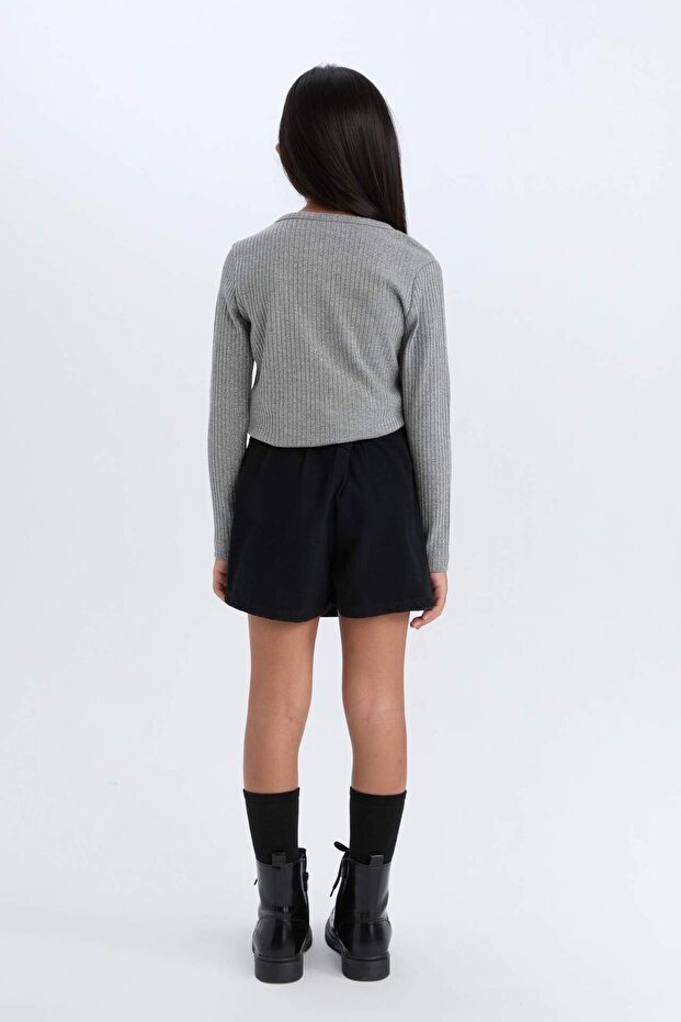 Kız Çocuk Gabardin Şort Etek D5239A824WN - 6
