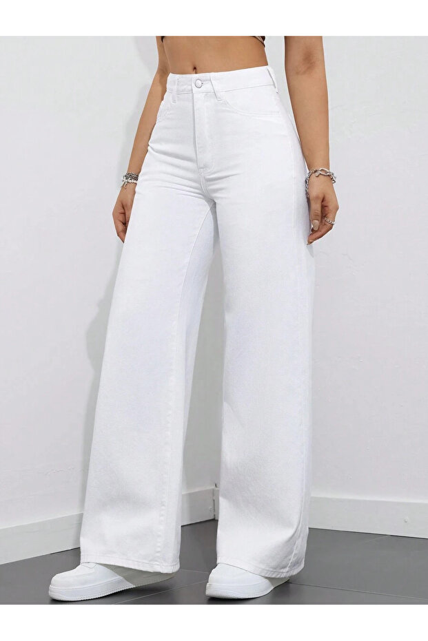 Women's Baggy Fit Denim Jean Washable Pants