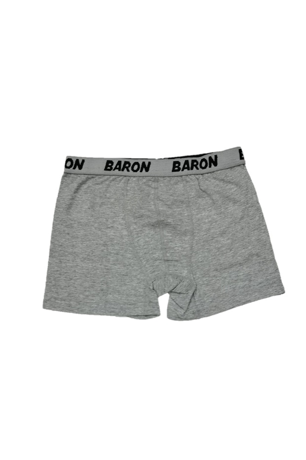 Combed Cotton Lycra Gray Men's Boxers Single Pack - 1