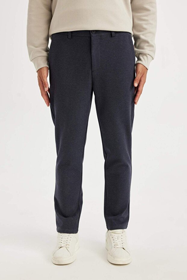 Kumaş Pantolon Tailored Regular Fit Basic Düz Cepli Düz Paça D3707AX24AU - 6