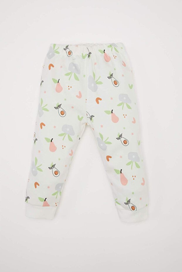 Kız Bebek Pijama Takımı Meyve Desenli Uzun Kollu Üst Uzun Alt D3443A524WN - 2