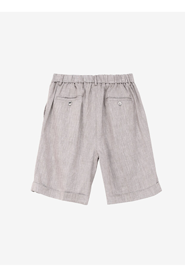 Bej Erkek Normal Bel Slim Fit Şort PB1248SS ŞortBej - 2