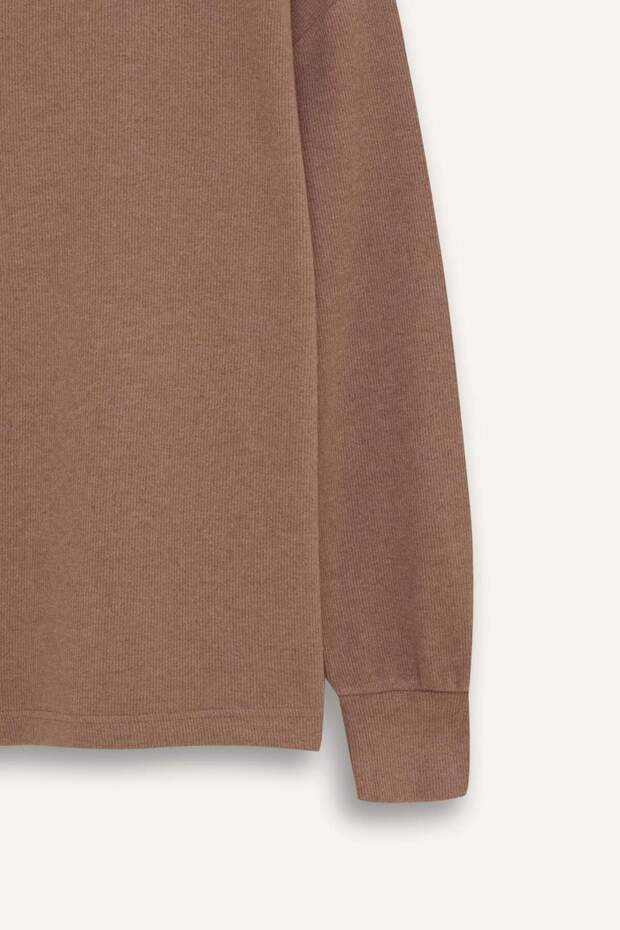 Relax Fit Kapüşonlu Basic Düz Sweatshirt E1995AX24WN - 8