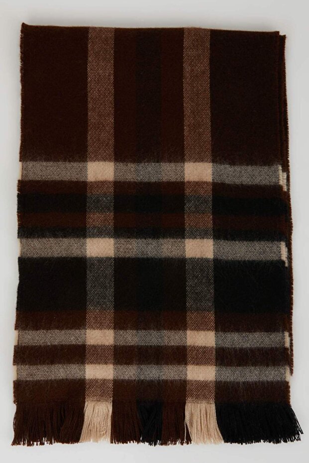 Erkek Kareli Dokuma Atkı C8263AX24WN - 2