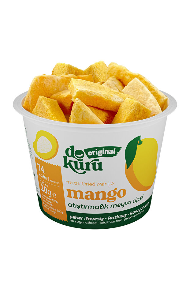 Mango Kuru Meyve Cipsi - Dondurularak Kurutulmuş Freeze Dried Çıtır Mango - 1