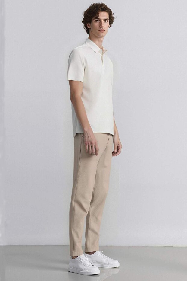 Jogger Yazlık Kumaş Pantolon Basic Düz Cepli Düz Paça D3695AX24AU - 3