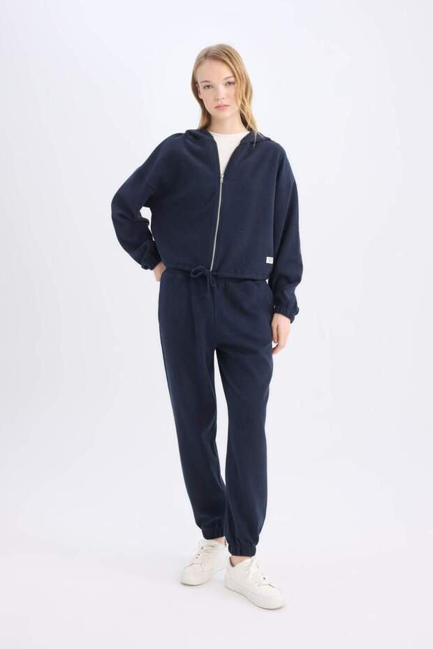 Coool Basic Düz Jogger Eşofman Altı Beli Paçası Lastikli E1478AX24WN - 3