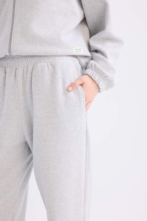 Coool Basic Düz Jogger Eşofman Altı Beli Paçası Lastikli E1478AX24WN - 5
