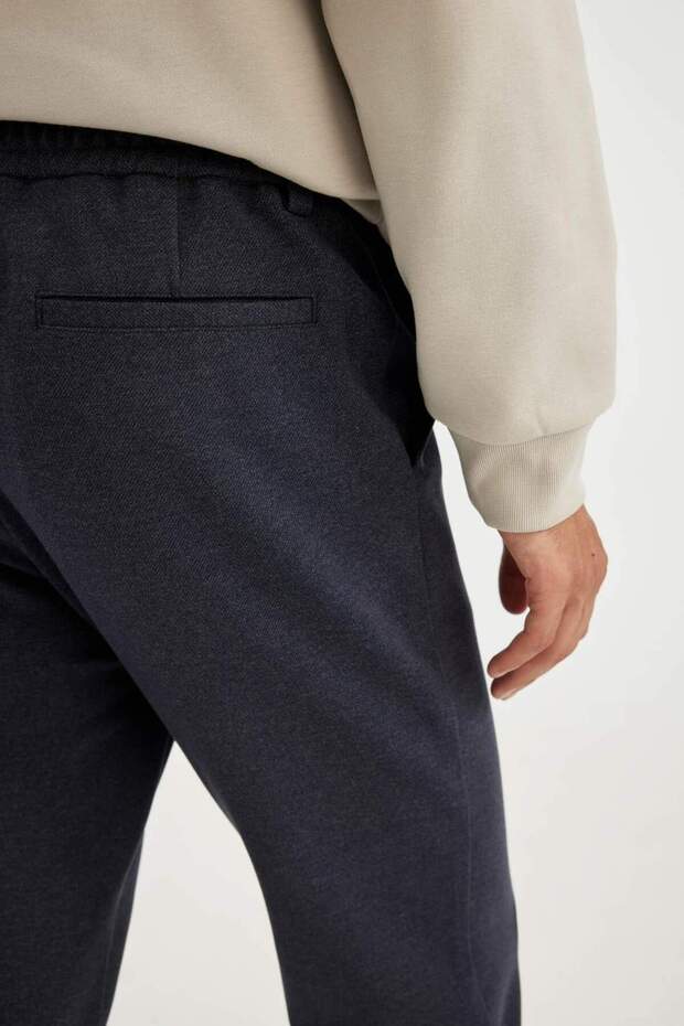 Kumaş Pantolon Tailored Regular Fit Basic Düz Cepli Düz Paça D3707AX24AU - 8