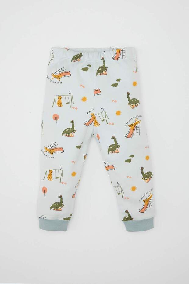 Erkek Bebek Pijama Takımı Desenli Uzun Kollu Üst Alt D5349A524WN - 2