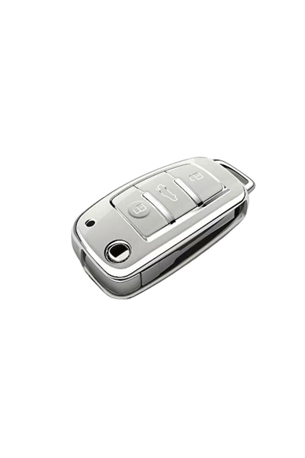 White key case for Audi A1 A3 A4 A5 A6 A7 Q3 Q5 Q7 S6 B6 B7 B8 8P 8V 8L TT RS RS - 1