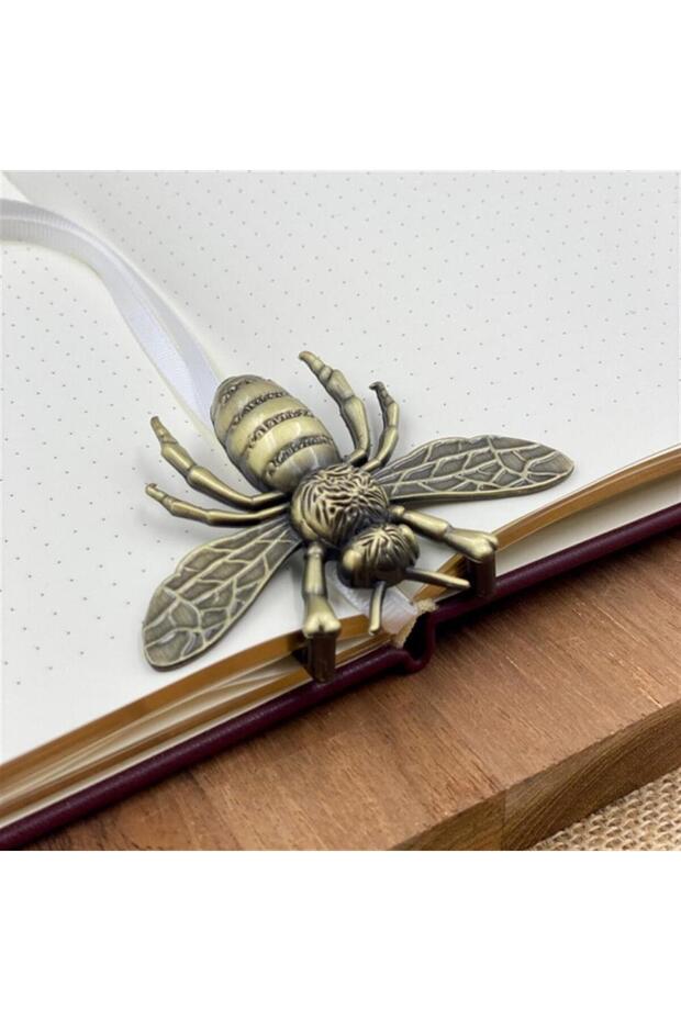 Bee Buzz Page Holder Brushed Brass Kitap Tutucu - 3