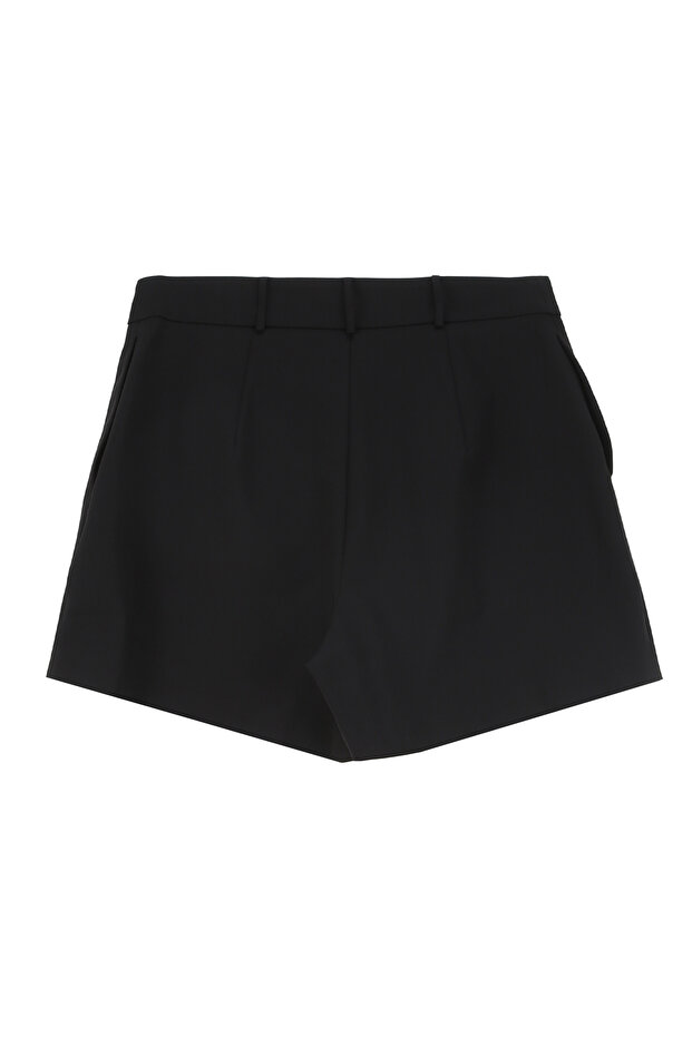 Yüksek Bel Tailored Fit Siyah Kadın Şort F4SL-SHT W38 - 2