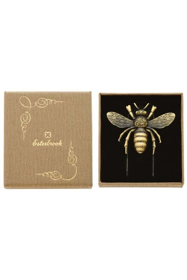 Bee Buzz Page Holder Brushed Brass Kitap Tutucu - 2