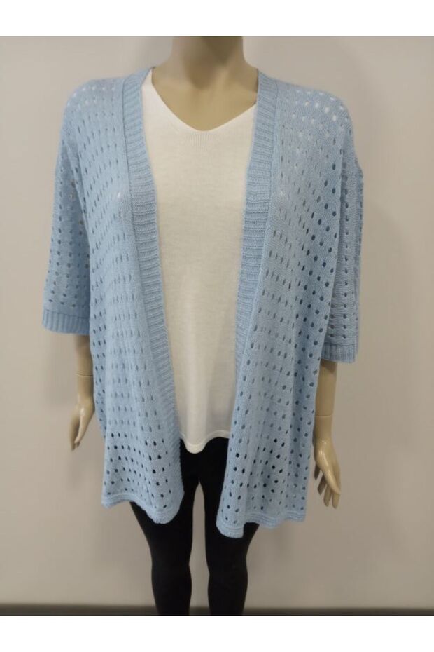 بلوزة مرسيريزيد بياقة على شكل حرف V - 2