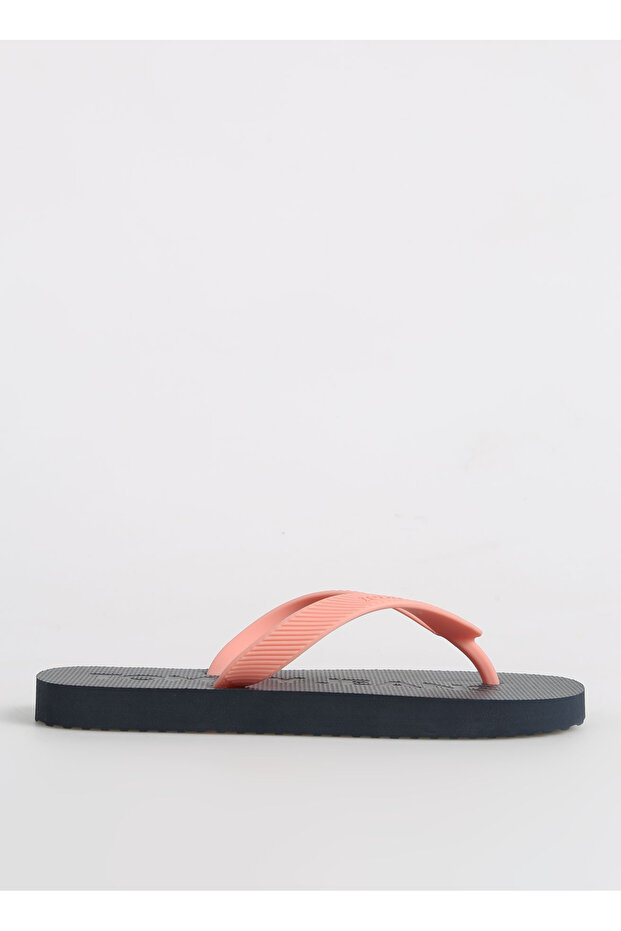 Black - Pink Women's Beach Slippers En0En02447Tic