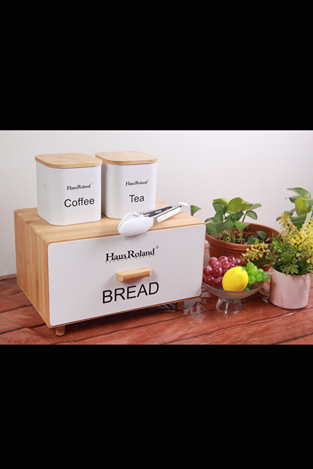 علبة خبز عياشة مع برطمانات تخزين - 6